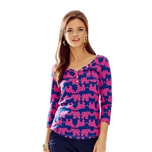 Lilly Pulitzer PALMETTO V-NECK T-SHIRT